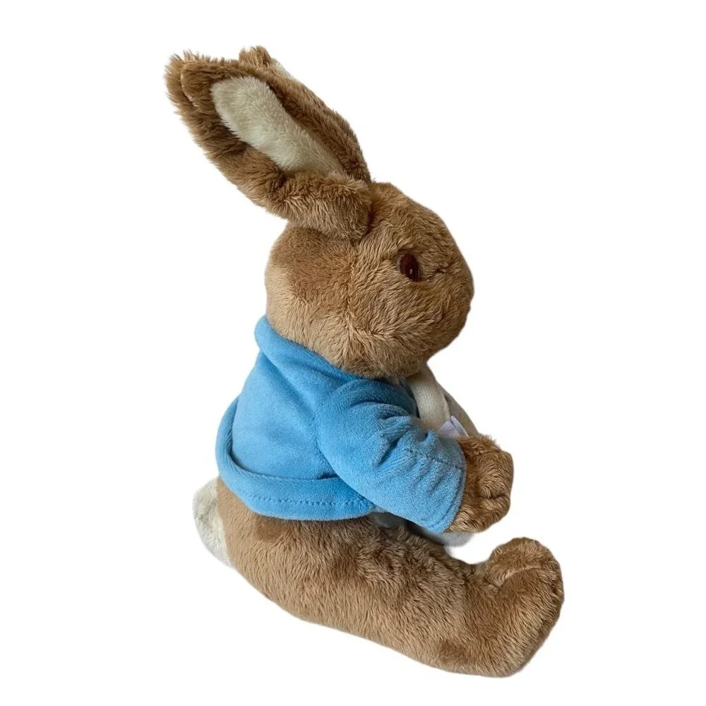 Kids Preferred Peter Rabbit Plush Easter Basket Stuffed Animal‎ Blue Jacket 10